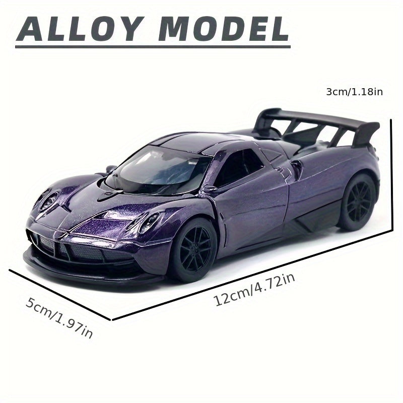 Sportauto met 3 deuren - Frictie-aandrijving, leuk voor Halloween.