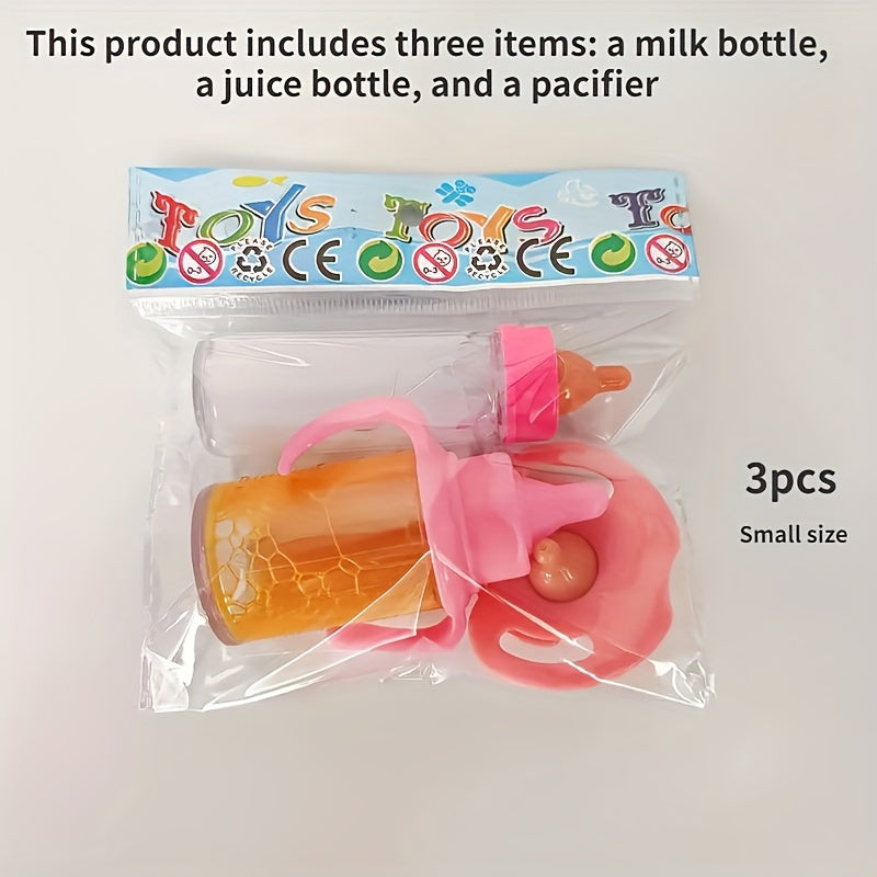 Verdwijnend Baby Pop Voedsel Set - Flessen en Fopspeen Speelgoed voor Babypoppen - Cadeau voor Kinderen
