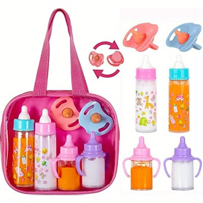 Verdwijnend Baby Pop Voedsel Set - Flessen en Fopspeen Speelgoed voor Babypoppen - Cadeau voor Kinderen