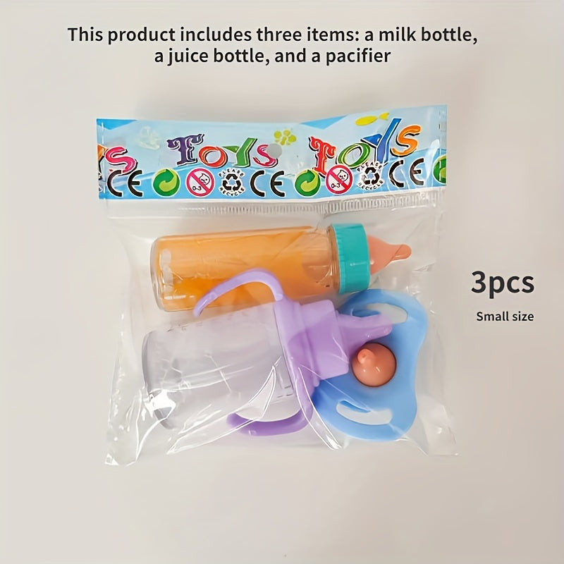 Verdwijnend Baby Pop Voedsel Set - Flessen en Fopspeen Speelgoed voor Babypoppen - Cadeau voor Kinderen