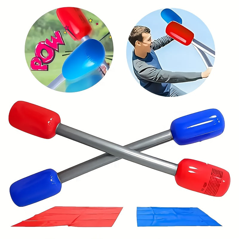 Opblaasbare Speelset met Evenwichtsstok & Mat – Leuk voor Tuin, Strand of Teamspellen, Familiecadeau