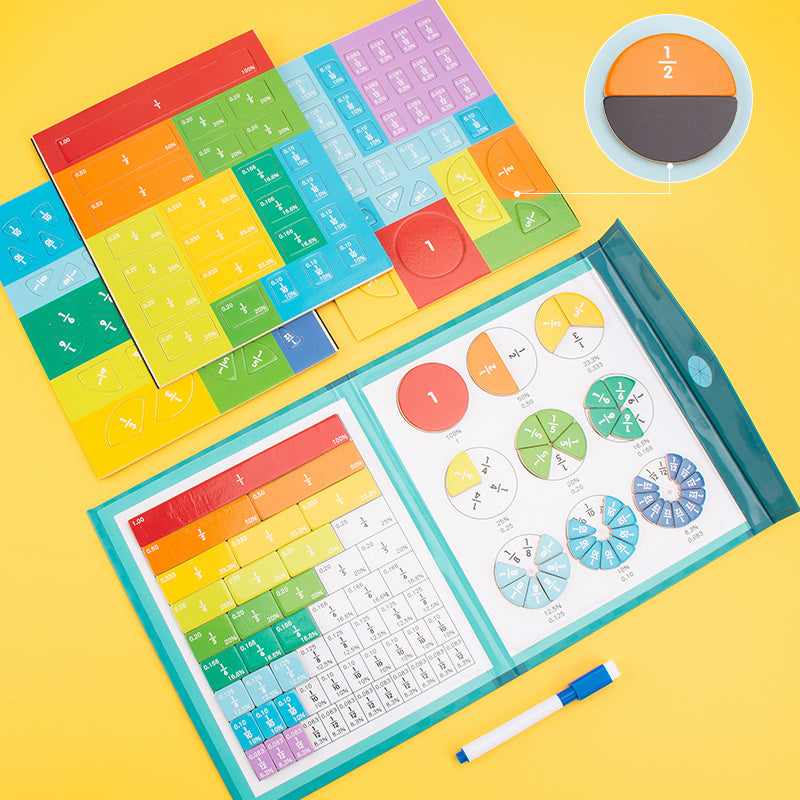 Magnetische Breuktegels Bord | Reken- en Leer Spel, Educatief STEM Speelgoed