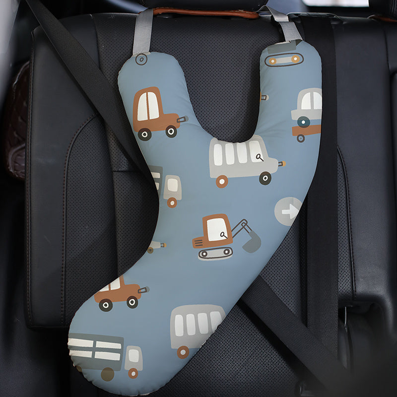 Autogordel slaapkussen | Y-vormig reis kussen met verstelbare band voor auto & trein