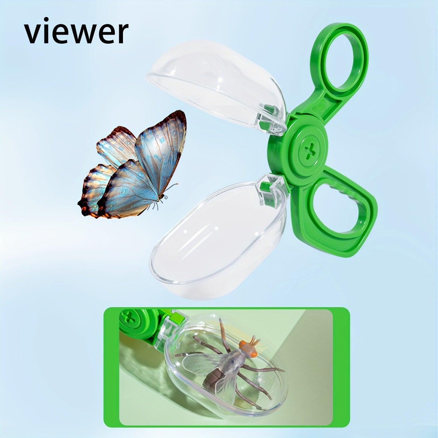 Kinder Natuur Ontdekkingskit | 5-delige Insectenvangset met Habitat, Vlindernet & Pincet, Perfect voor Buitenavonturen (3-6 Jaar)