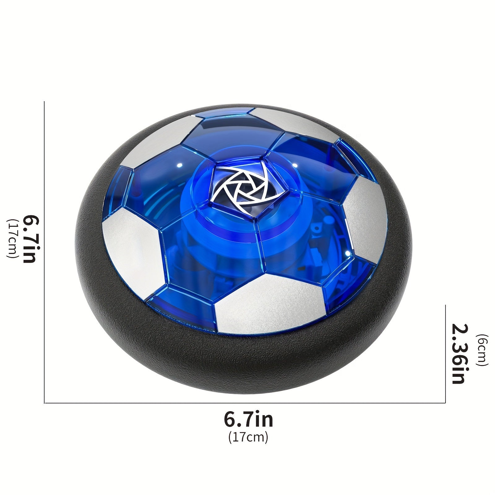 LED Hover Voetbal voor Kinderen – Oplaadbare Zwevende Bal met Schuimrand & Kleurrijke Verlichting | Veilig Indoor Speelgoed vanaf 3 Jaar | Glijdt op Harde Vloeren