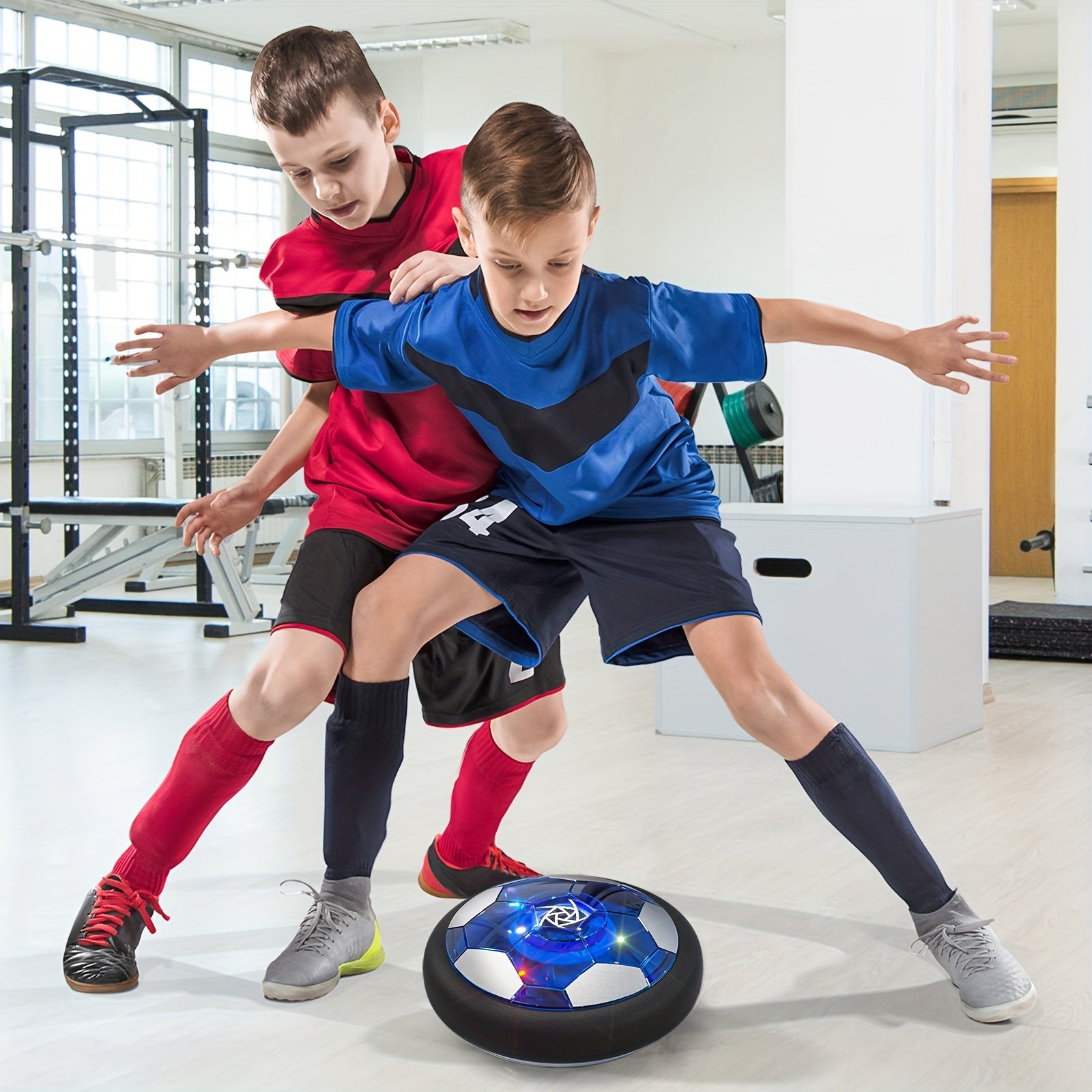 LED Hover Voetbal voor Kinderen – Oplaadbare Zwevende Bal met Schuimrand & Kleurrijke Verlichting | Veilig Indoor Speelgoed vanaf 3 Jaar | Glijdt op Harde Vloeren