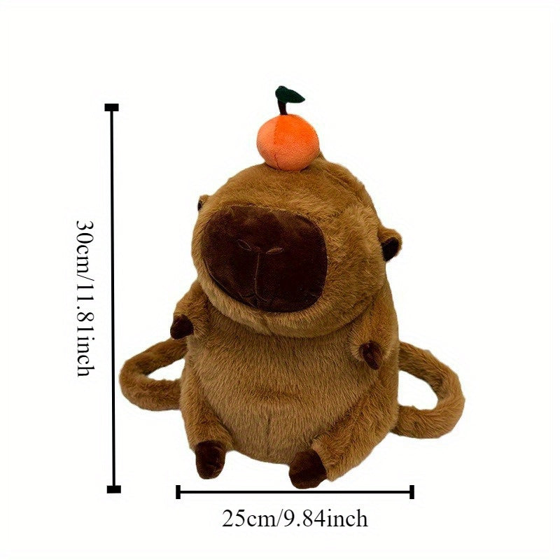Capybara Pluche Rugzak | Schattige Mode Pluche Pop, Multifunctionele Opbergtas | Perfect voor Cadeaus en Woondecoratie