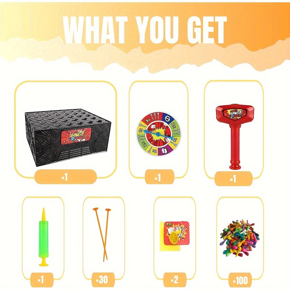 Wack A Balloon-bordspel | Interactief spel voor familieavonden, leuke strategie voor kinderen en volwassenen van 3 tot 6 jaar en ouder