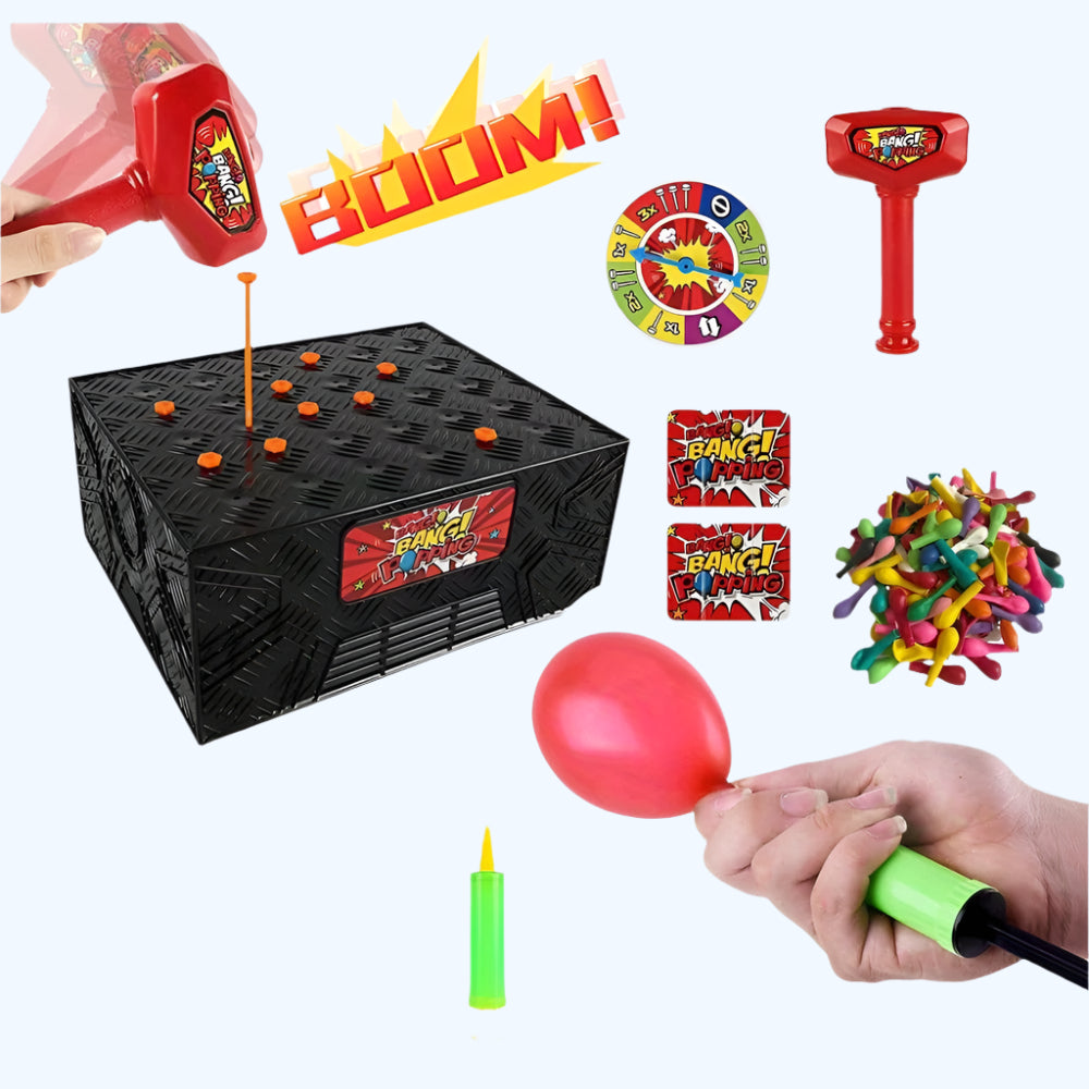 Wack A Balloon-bordspel | Interactief spel voor familieavonden, leuke strategie voor kinderen en volwassenen van 3 tot 6 jaar en ouder