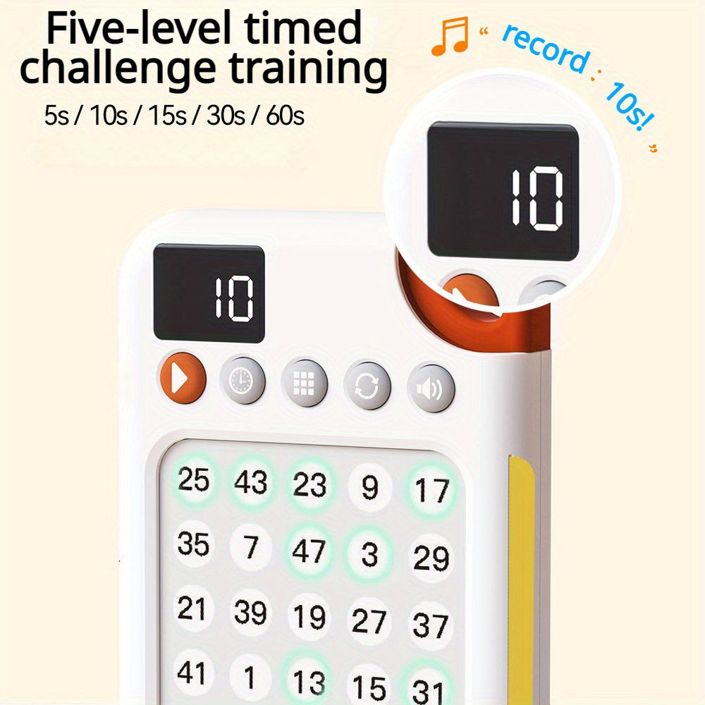 Interactief Schulte Grid Speelgoed | Geheugen & Focus Training | 6–8 Jaar | Educatief