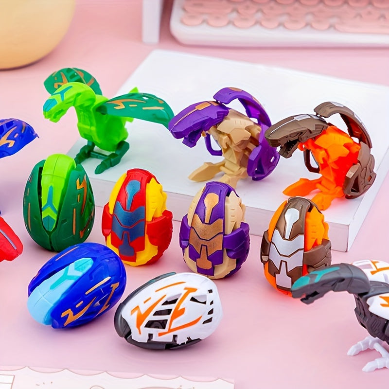 12 Stuks Dino Eieren Transformeer Speelgoed | Tyrannosaurus & Pterodactyl – Leuke Verjaardags- en Feestcadeautjes (Willekeurig)