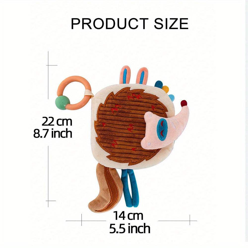 Interactief Kinder Stoffen Boek met Hanglus | Leuke Dierenvachten, Geluid & Textuur Puzzel Speelgoed voor Vroeg Leren