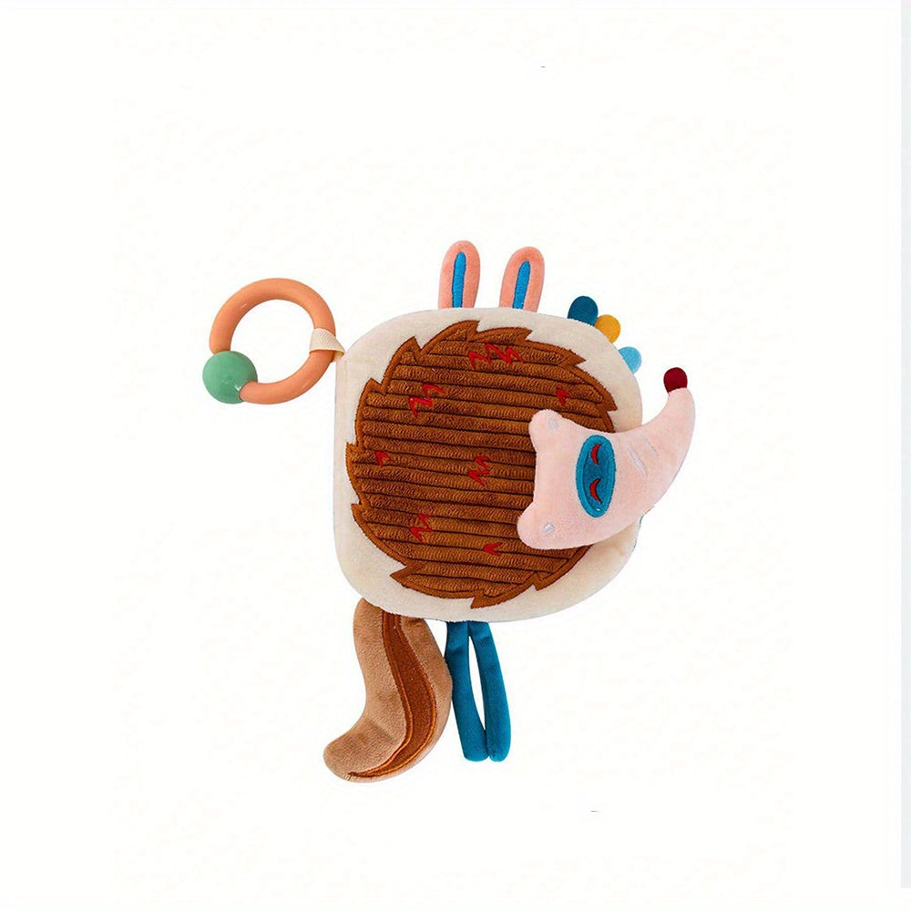 Interactief Kinder Stoffen Boek met Hanglus | Leuke Dierenvachten, Geluid & Textuur Puzzel Speelgoed voor Vroeg Leren