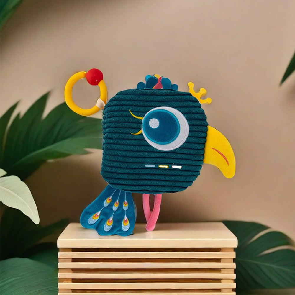 Interactief Kinder Stoffen Boek met Hanglus | Leuke Dierenvachten, Geluid & Textuur Puzzel Speelgoed voor Vroeg Leren