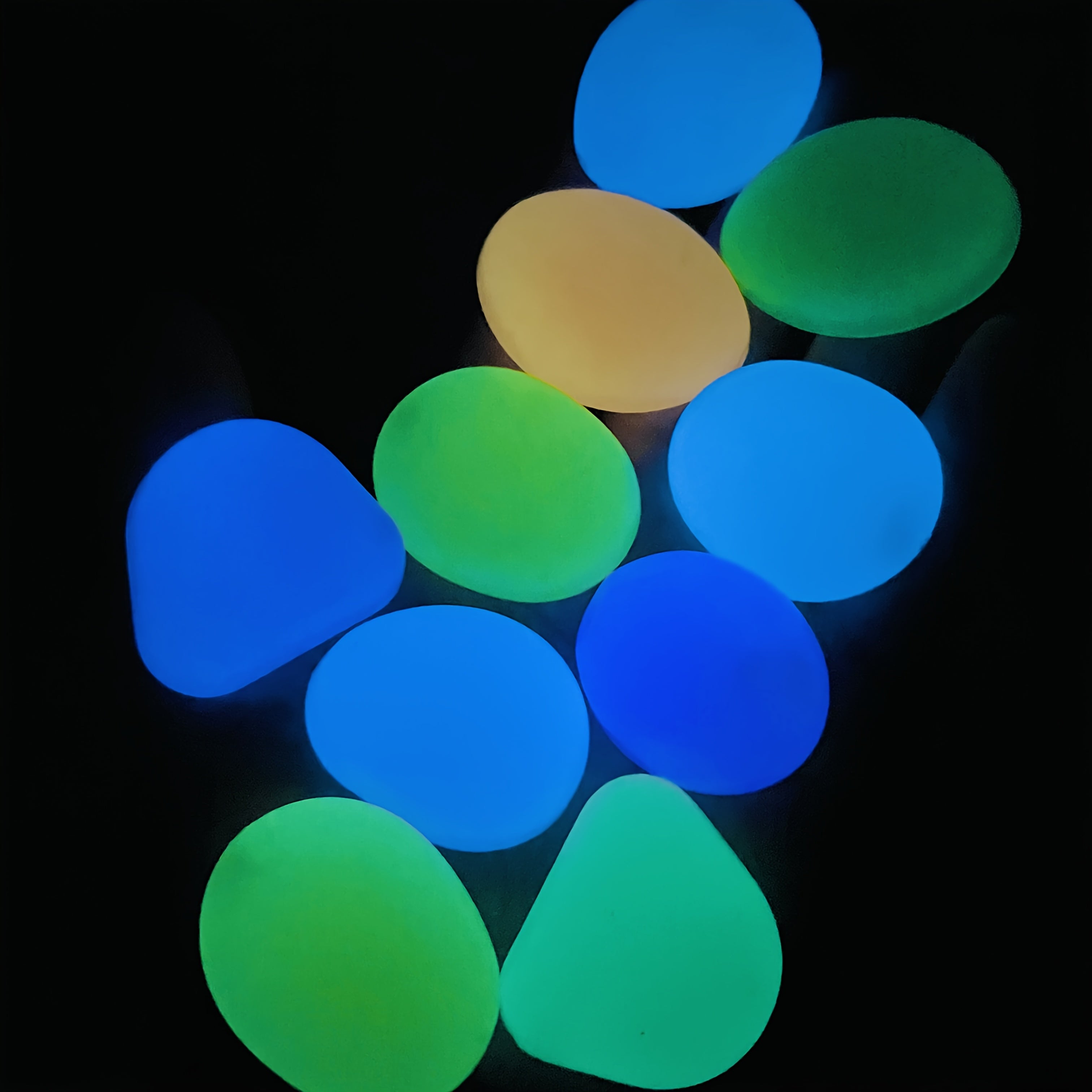 31 stuks lichtgevende stenen | Glow in the dark decoratie voor tuin, vijver of kamer