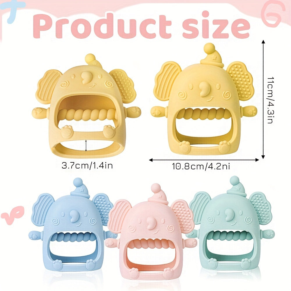 Siliconen Anti-Val Baby Bijtring | Fopspeen met Zachte Handjes voor Zuigen & Borstvoeding voor Peuters