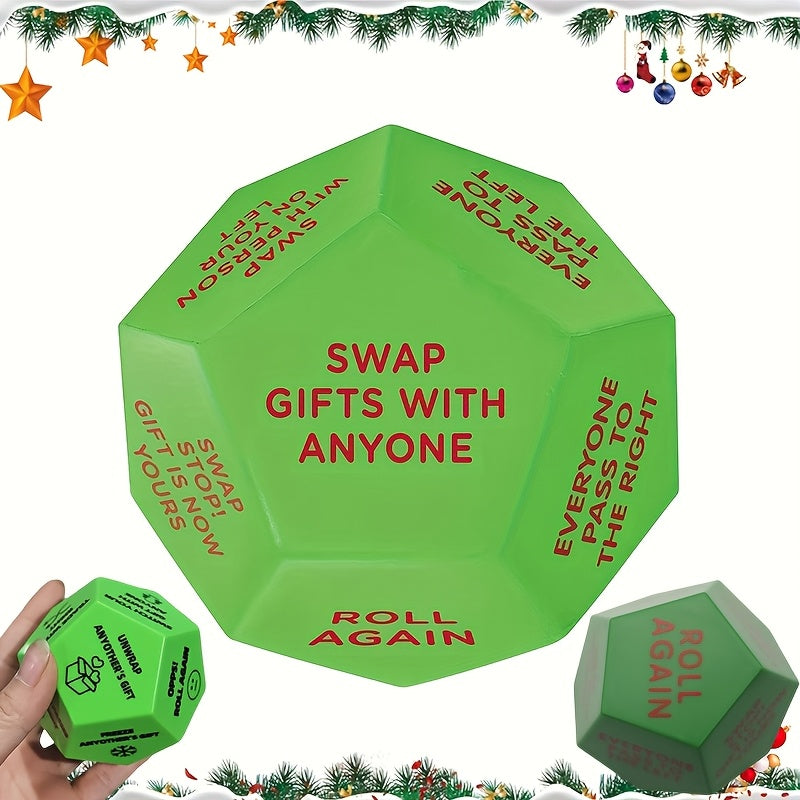 Kerst Dobbelsteen van de Kerstman - Uniek 12-zijdig Feestspel voor Kinderen & Volwassenen - Perfect voor Kerstfeesten