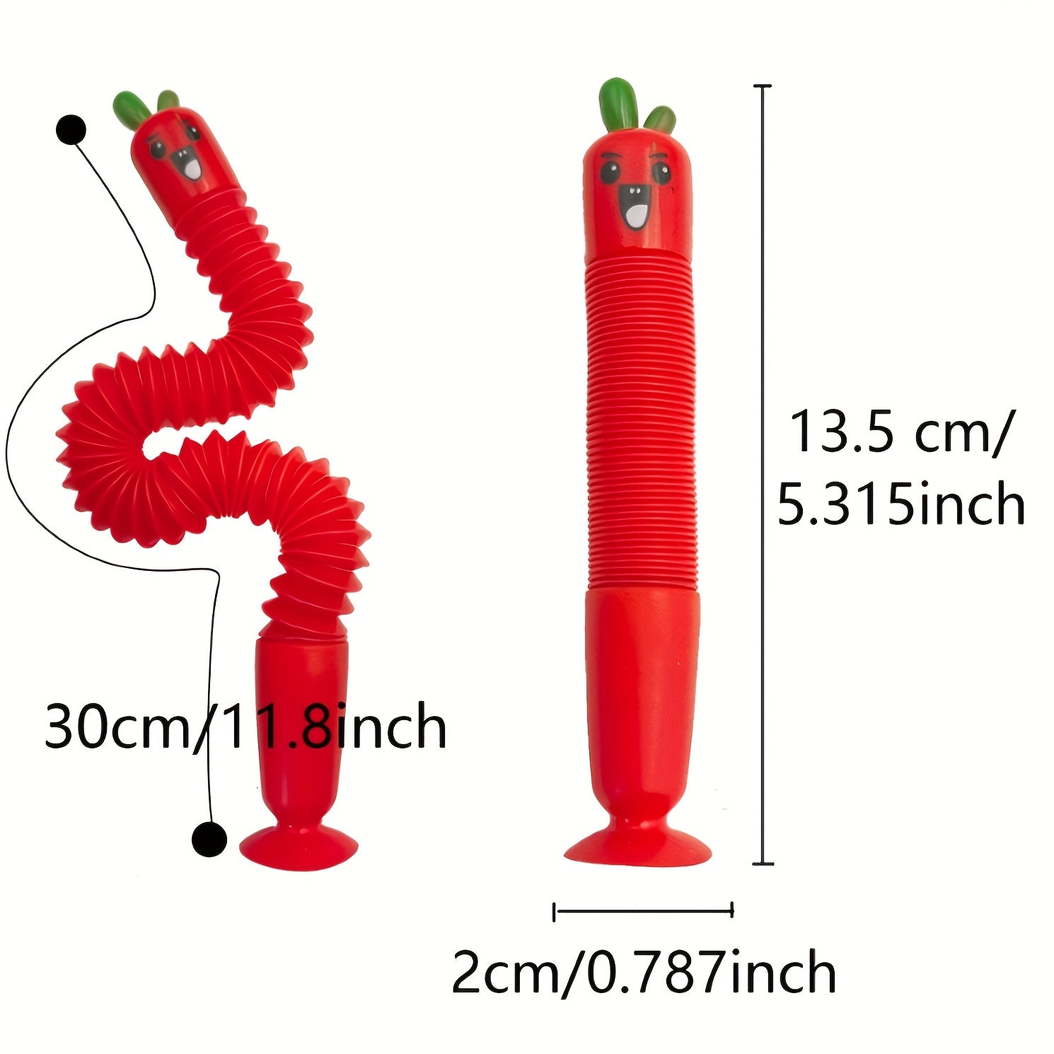 5 stuks wortel balpennen set | Uitschuifbare creatieve pennen met zuignap, studentenstationery