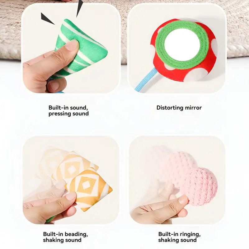 Cartoon Bed Hangend Speelgoed voor Baby’s met Bel | Nibble-Veilig en Lichtgewicht