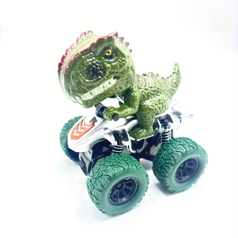 Dinosaurus Inertia Speelgoedauto | 360° Draaibare Stuntauto zonder Batterij – Stoer Cadeau voor Jongens