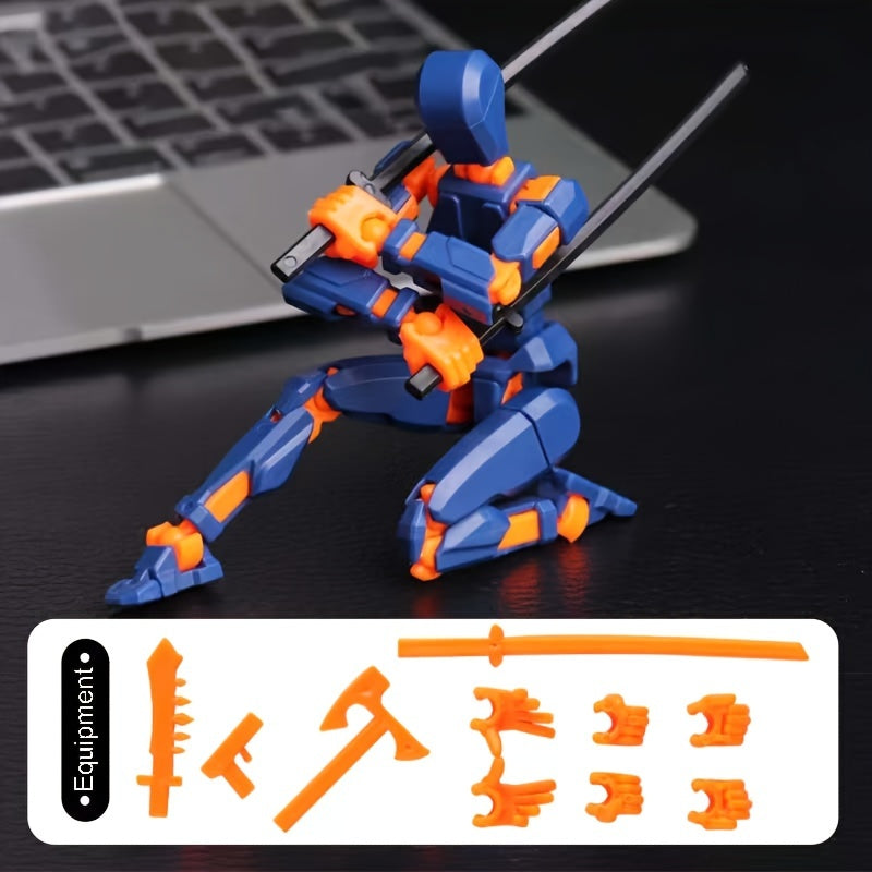Robot Actiefiguur Set | 13 Scharnieren 3D-geprinte Pop Articuleerbaar Verzamelbaar Speelgoed voor Kinderen van 3-8 Jaar