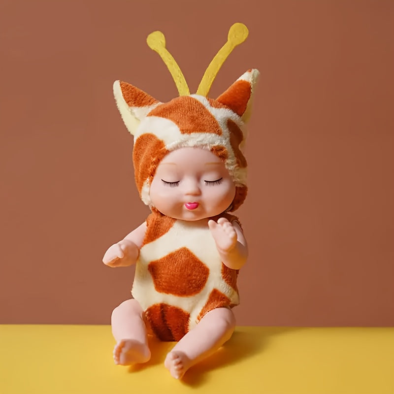 Mini Realistische Reborn Pop (4,3") | Schattig Feestartikel & Cadeau | Perfect voor Kerst & Verjaardagen