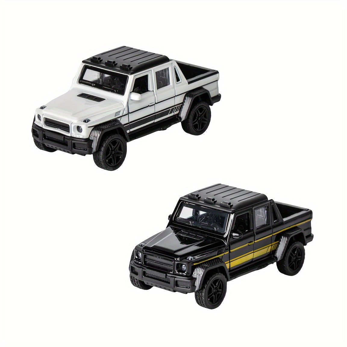 All-terrain voertuigen en trucks van metaal - Speelgoed voor kinderen, Kerstcadeau.
