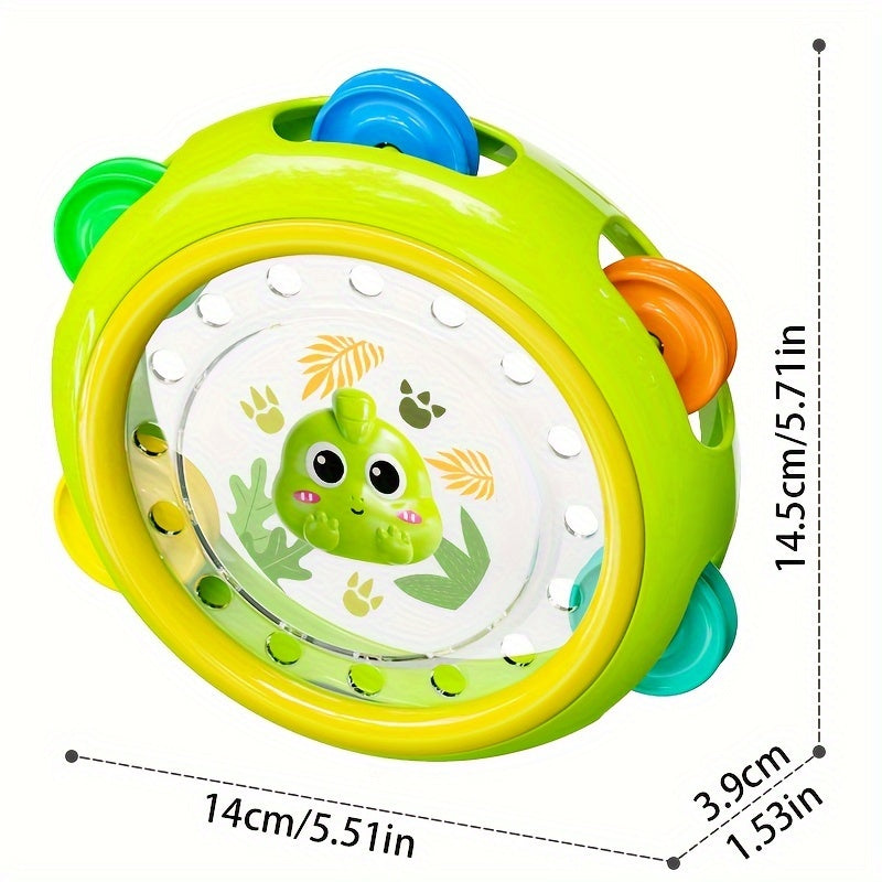 Trillende Handtrommel | Sensorisch Speelgoed voor Baby's 0-3 Jaar