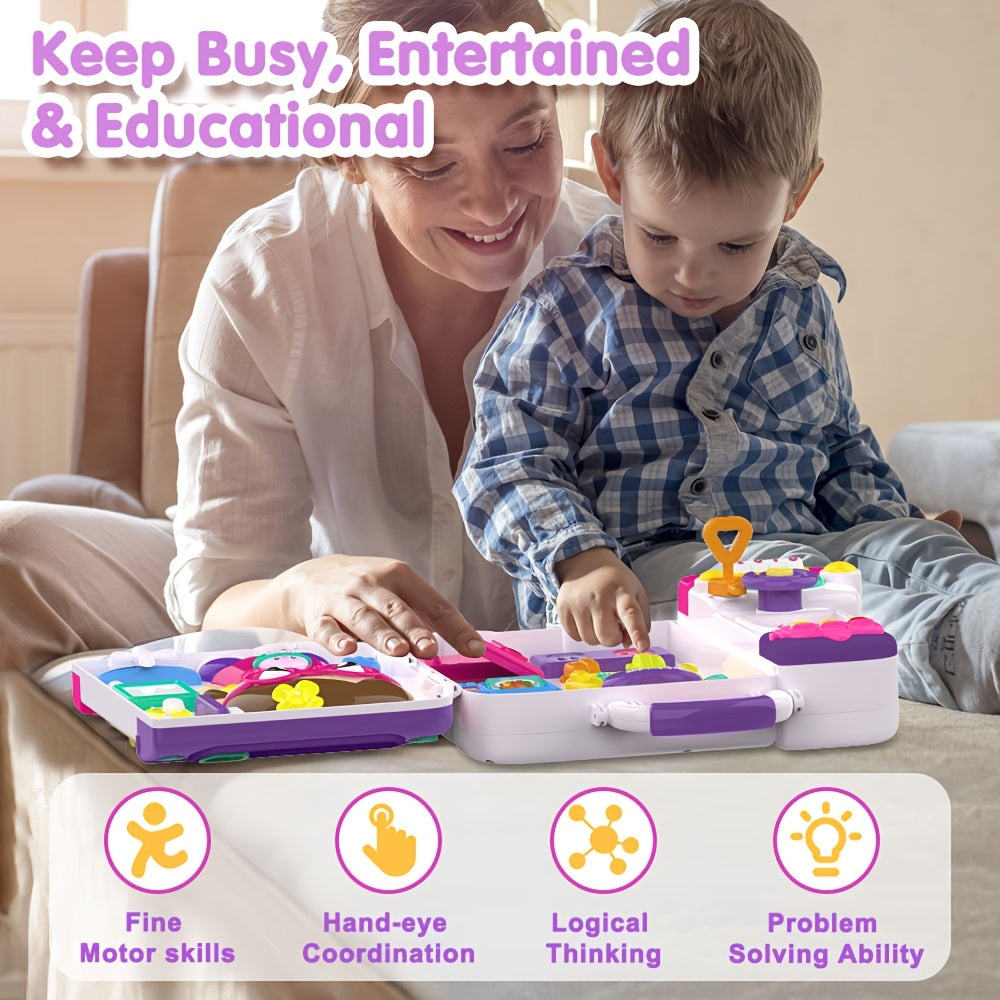 Baby Muzikale Busy Board | Educatief speelgoed voor kinderen van 1-2 jaar. Stimuleert fijne motoriek en sensorische vaardigheden. Ideaal als cadeau voor Kerst, Halloween en verjaardagen.