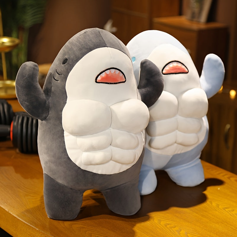Zachte Blauwe Haai Knuffel 45cm | Schattig Walvis Kussen Speelgoed | Cadeau voor Verjaardagen & Feestdagen