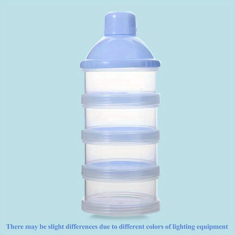 Draagbare Melkpoederdispenser | 4 Lagen Melkpoeder Container Snack Organizer voor Babyvoeding en Reizen