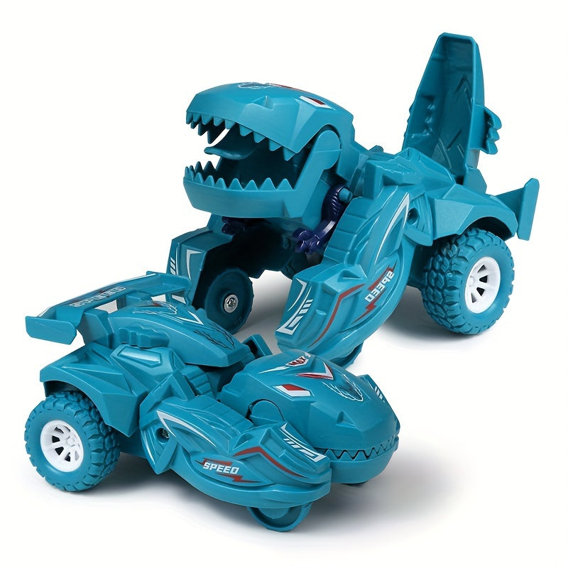 Transformerende Dinosaurus Auto Speelgoed | 2-in-1 Automatisch Dinosaurustransformator Speelgoed | Kerst, Halloween & Verjaardag Cadeau voor Kinderen