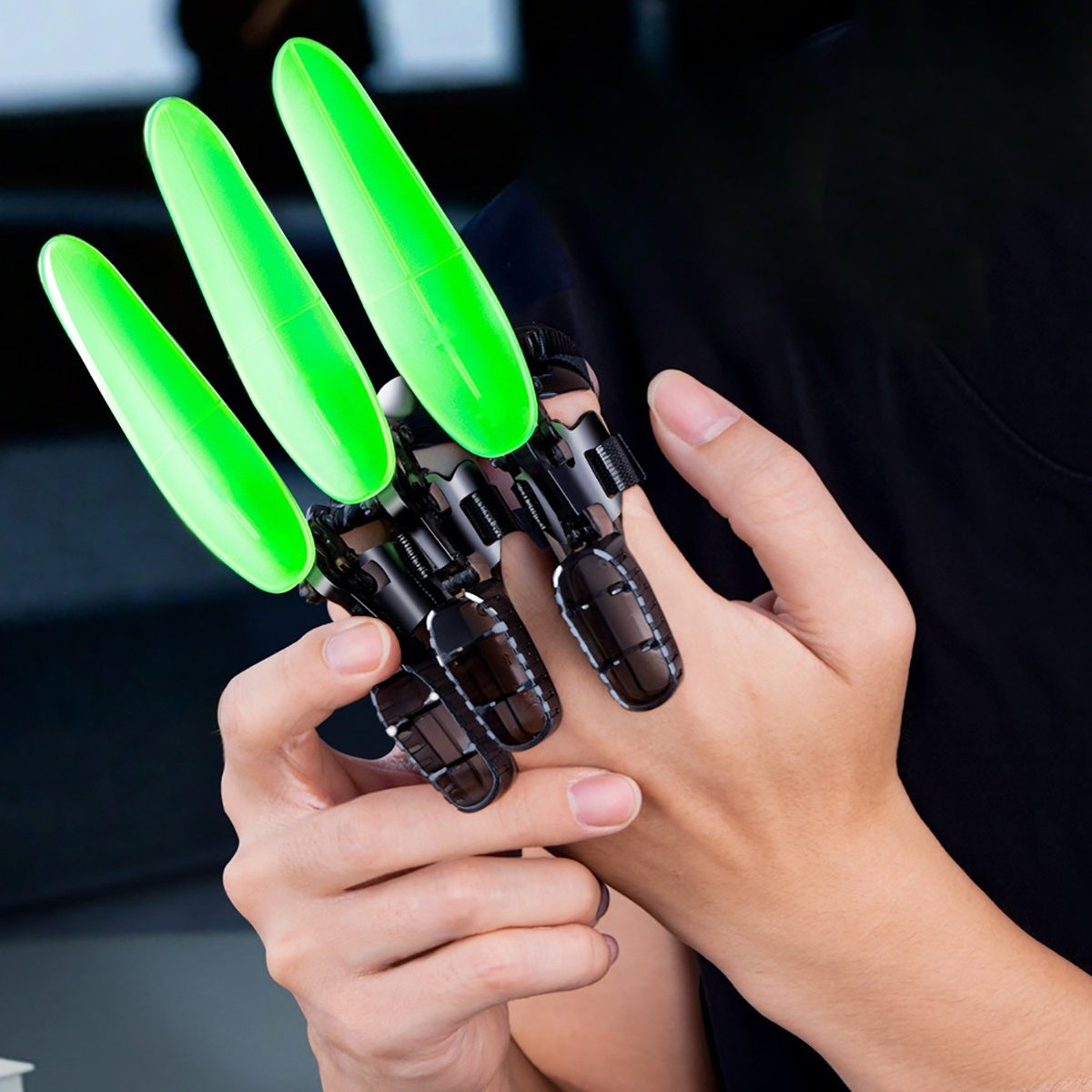 Glow Vingernagels | Mechanische Lichtgevende Speelgoedklauwen voor Fantasierijk Spel