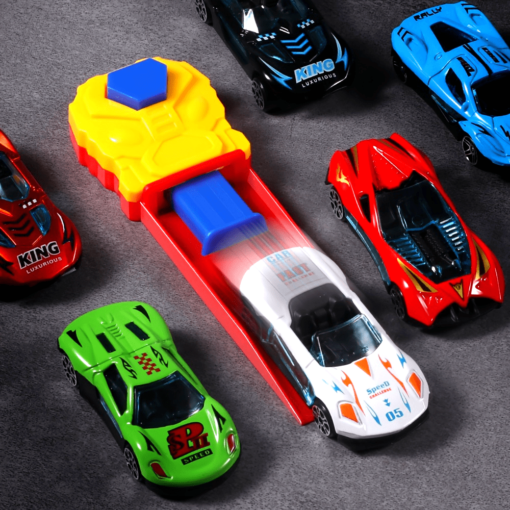 Ejectie Raceauto | Educatief Wetenschapsspeelgoed | Breinontwikkeling & Multi-Speler Cadeau