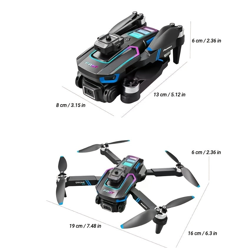 HD Dual Camera Drone met Twee Batterijen | Beginnersvriendelijk met Obstakelvermijding & Optische Flow