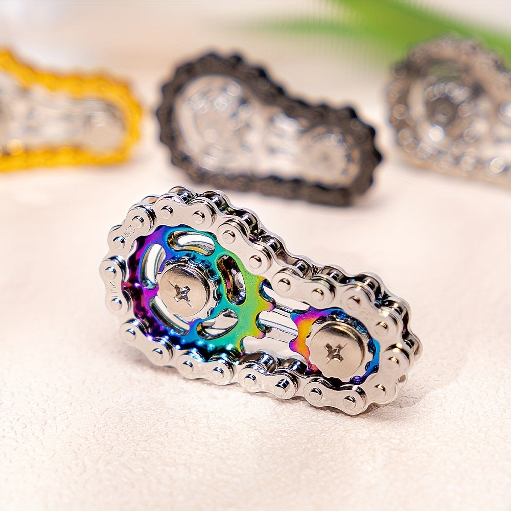 Fidget Spinner met fietskettingontwerp – Ontspan met stijl en precisie