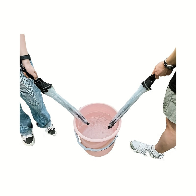 4-in-1 Water Gun Paraplu – Transparante Zomerparaplu met Trekhandgreep | Speelgoed voor Watergevechten & Zon (PVC)