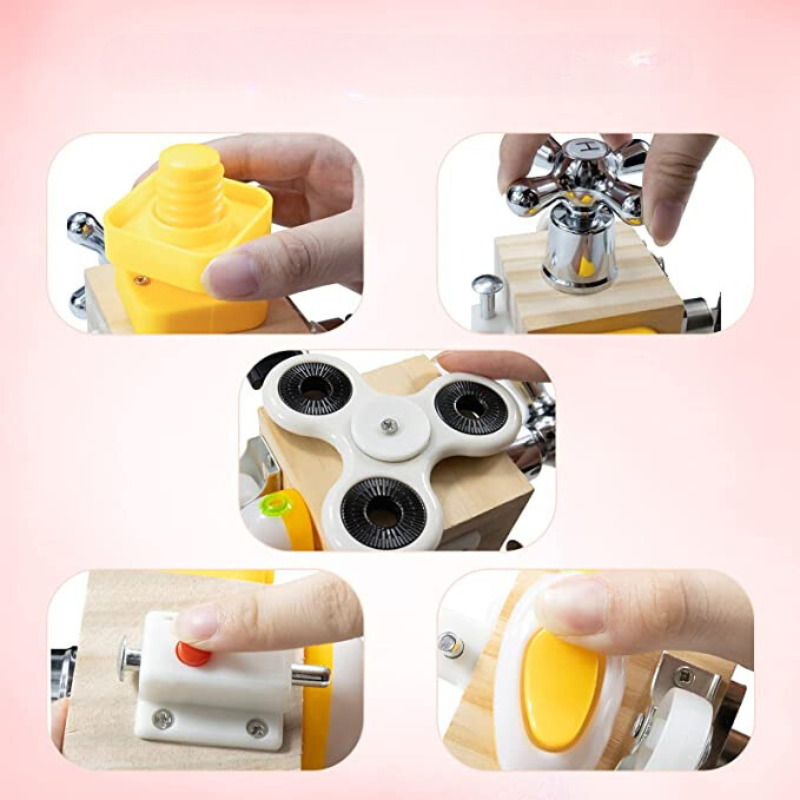 Montessori Activiteitenkubus | Educatief Zintuiglijk Speelgoed