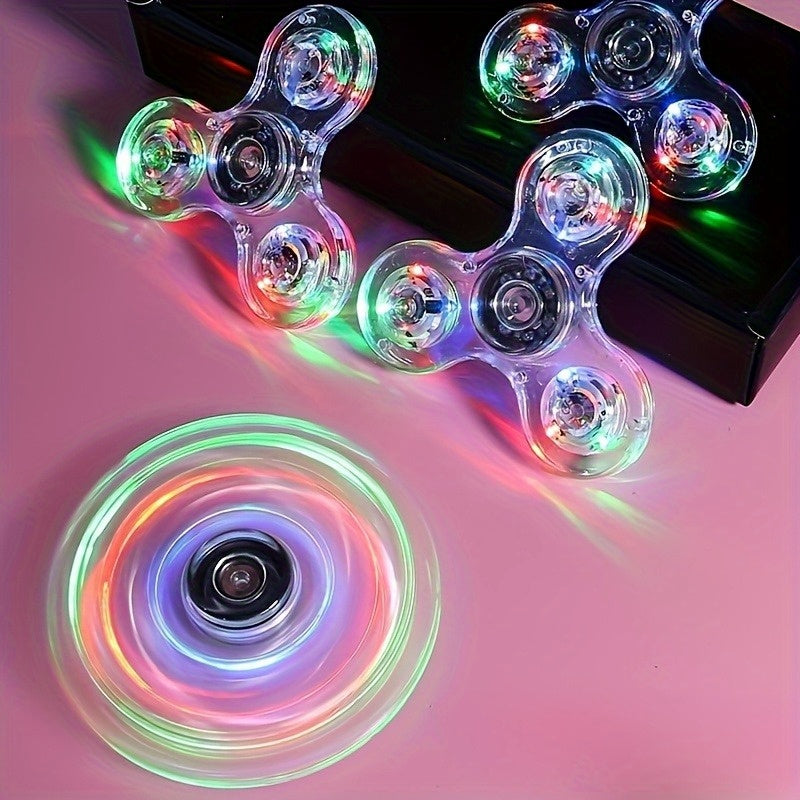 Multicolor LED Draaiende Gyroscoop | Stressverlichtend Fidget Speelgoed voor Jong & Oud