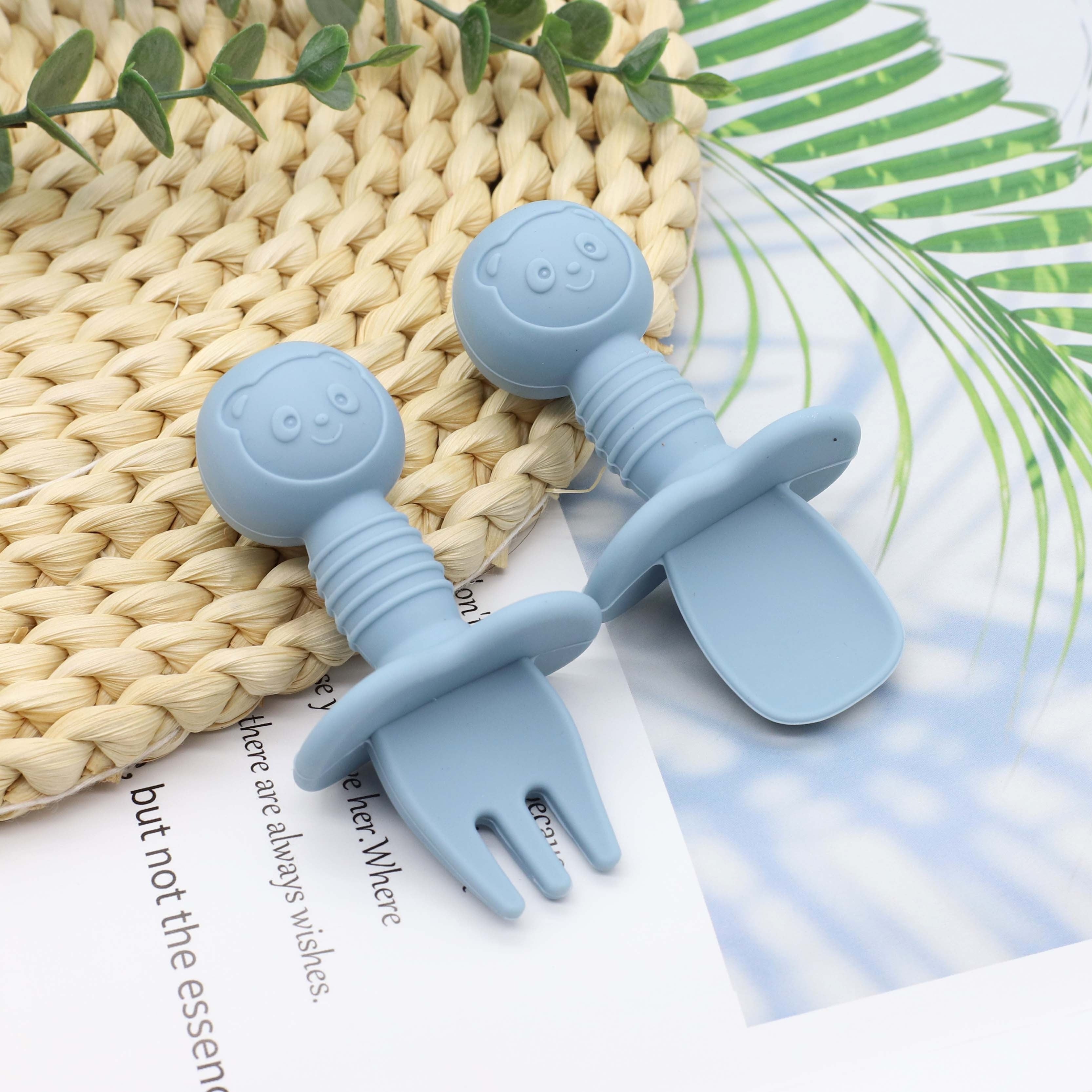 Schattige Lepel en Vork, Korte Lepel en Vork, Voedselveilig Lepel en Vork Tafelware Set