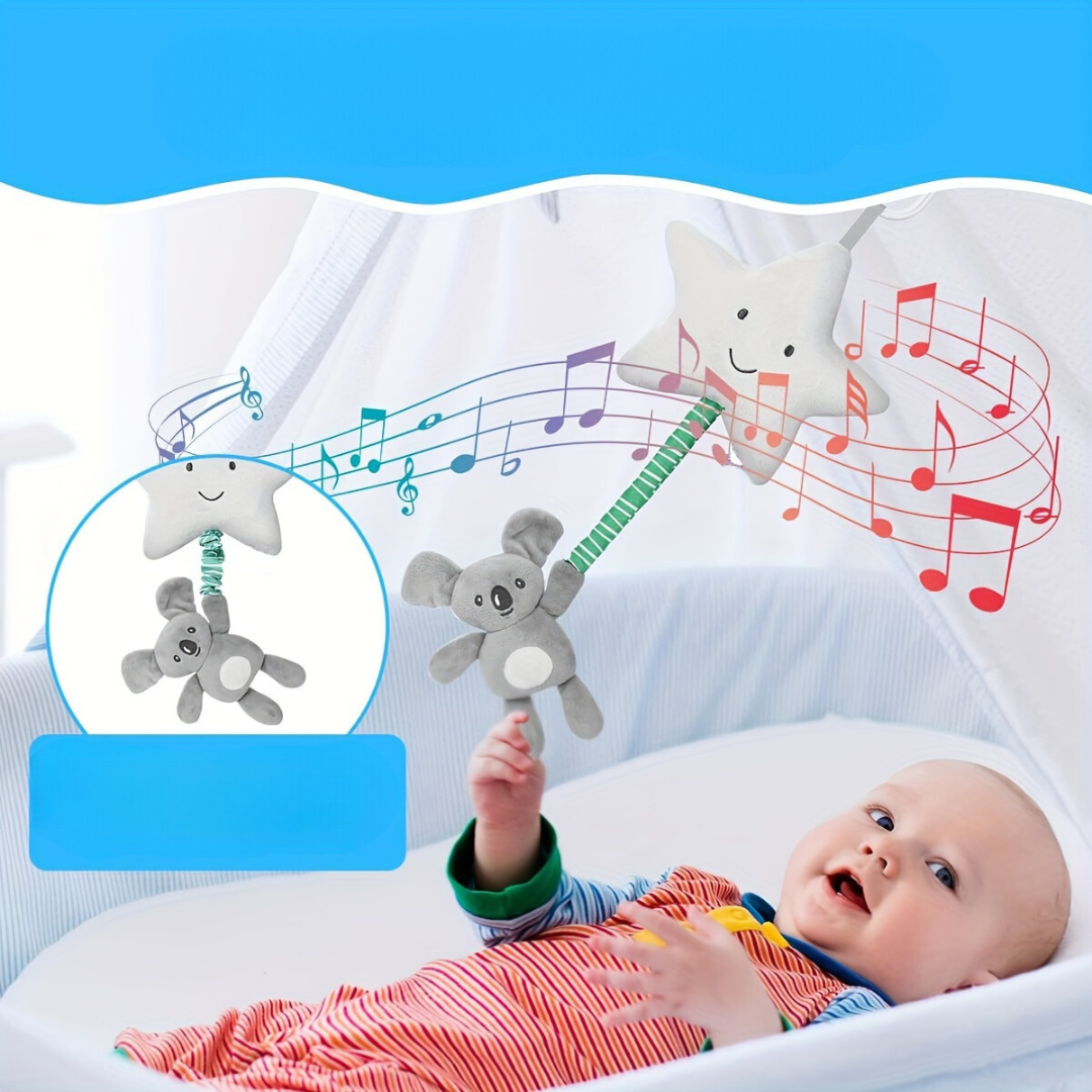 Zachte Pluche Pentagram Muziek Speelgoed voor Baby's | Hangend Bed- en Kinderwagen Speelgoed, Geschikt voor 0-3 Jaar, Gemaakt van Polyestervezel