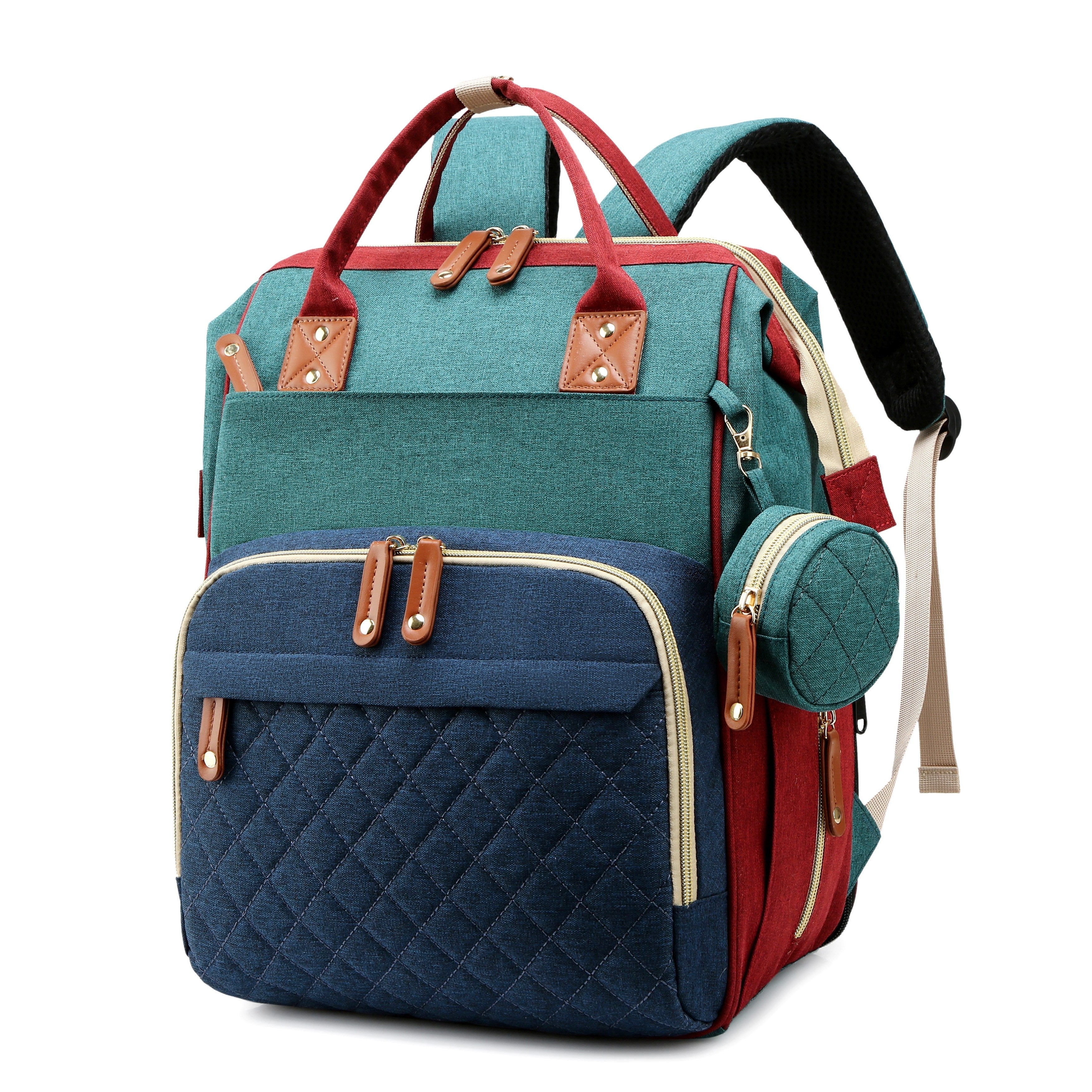 Grote Multifunctionele Waterdichte Luiertas | Trendy Tas met Verschoonstation, Reistas Rugzak