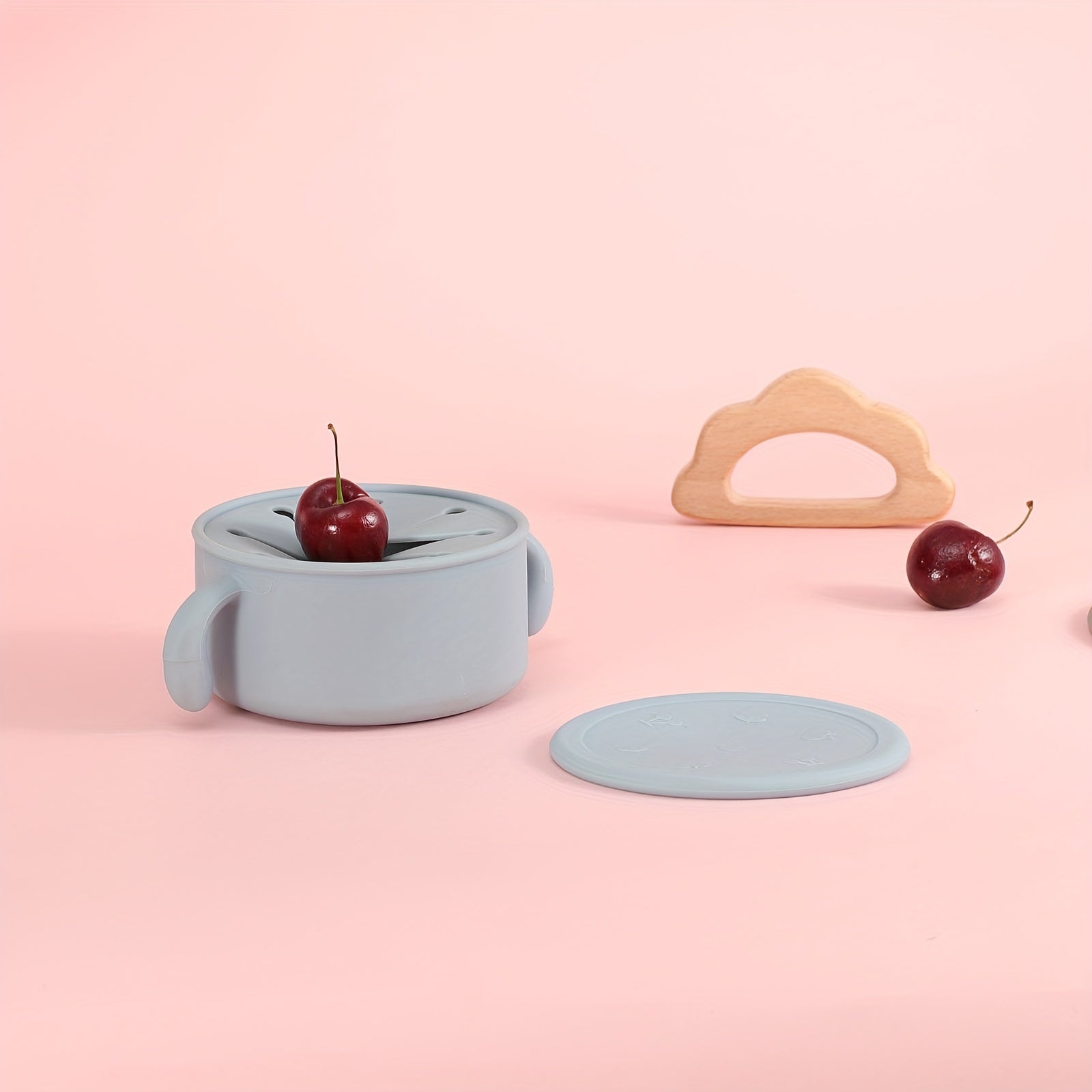 Siliconen Baby Snack Kom | Voedselopslag Kom met Stofbestendige Deksel voor Baby's en Peuters