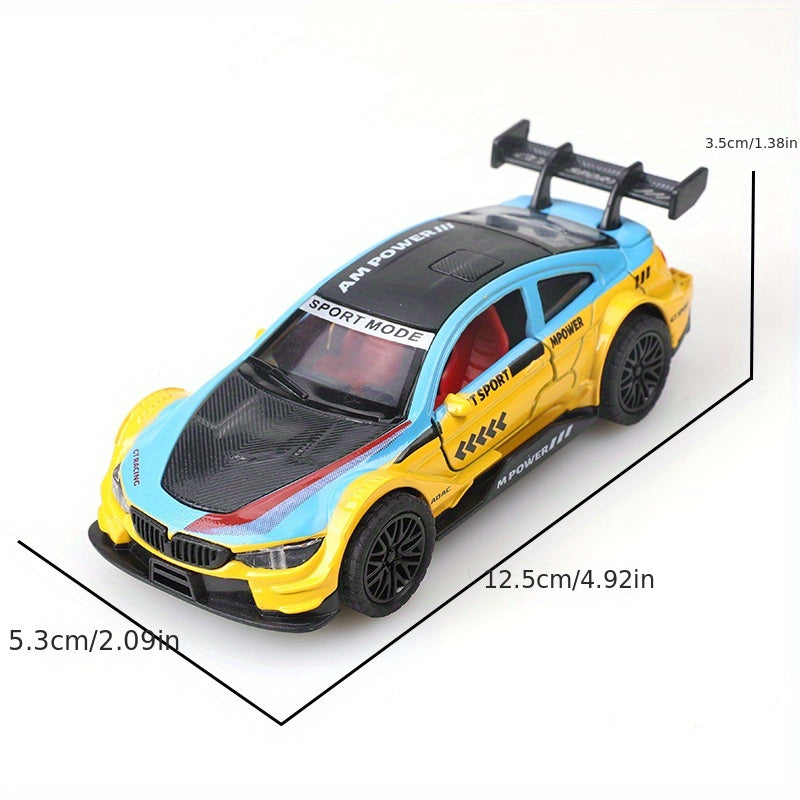 1:36 raceauto van metaal - Decoratief en ideaal als Halloweencadeau.