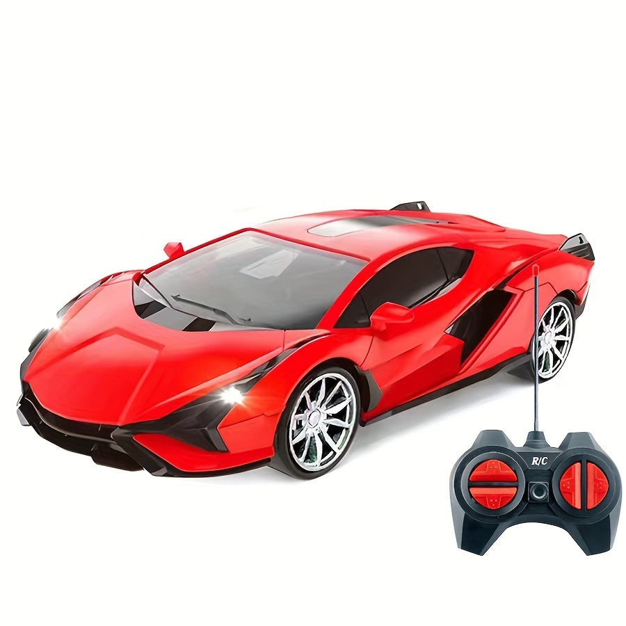 Afstandsbediening Racing Auto Speelgoed met Koplampen - Perfect voor Kerst & Halloween Cadeaus, Verkrijgbaar in Rood, Groen, Blauw, Gemengde Kleuren