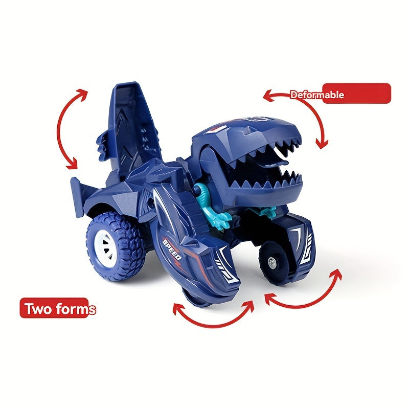 Transformerende Dinosaurus Auto Speelgoed | 2-in-1 Automatisch Dinosaurustransformator Speelgoed | Kerst, Halloween & Verjaardag Cadeau voor Kinderen