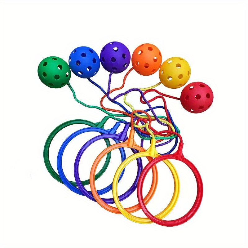 Kleurrijke Enkelspringbal voor Kinderen vanaf 3 Jaar - Actief Fitness Speelgoed voor Jongens en Meisjes - Swingbal Hinkelbal voor Buiten Spelen en Coördinatie