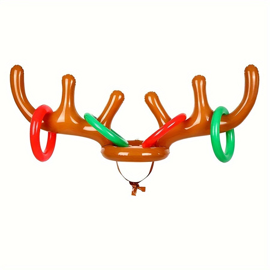 2 Sets Opblaasbare Hertensporen Spel | Opblaasbare Hert Antlers en Ring Werpen | Geschikt voor Gezinsfeestjes