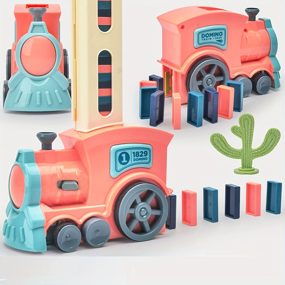 Leuke Domino Rally Elektrische Treinset | Creatieve en Educatieve Bouwblokken voor Kinderen