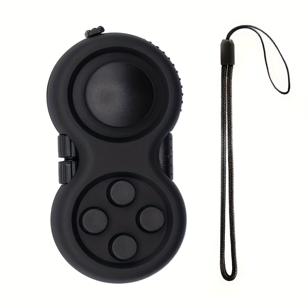 8-in-1 Fidget Game Controller | Rubberen Stressverlichter met Lanyard voor Kinderen en Volwassenen